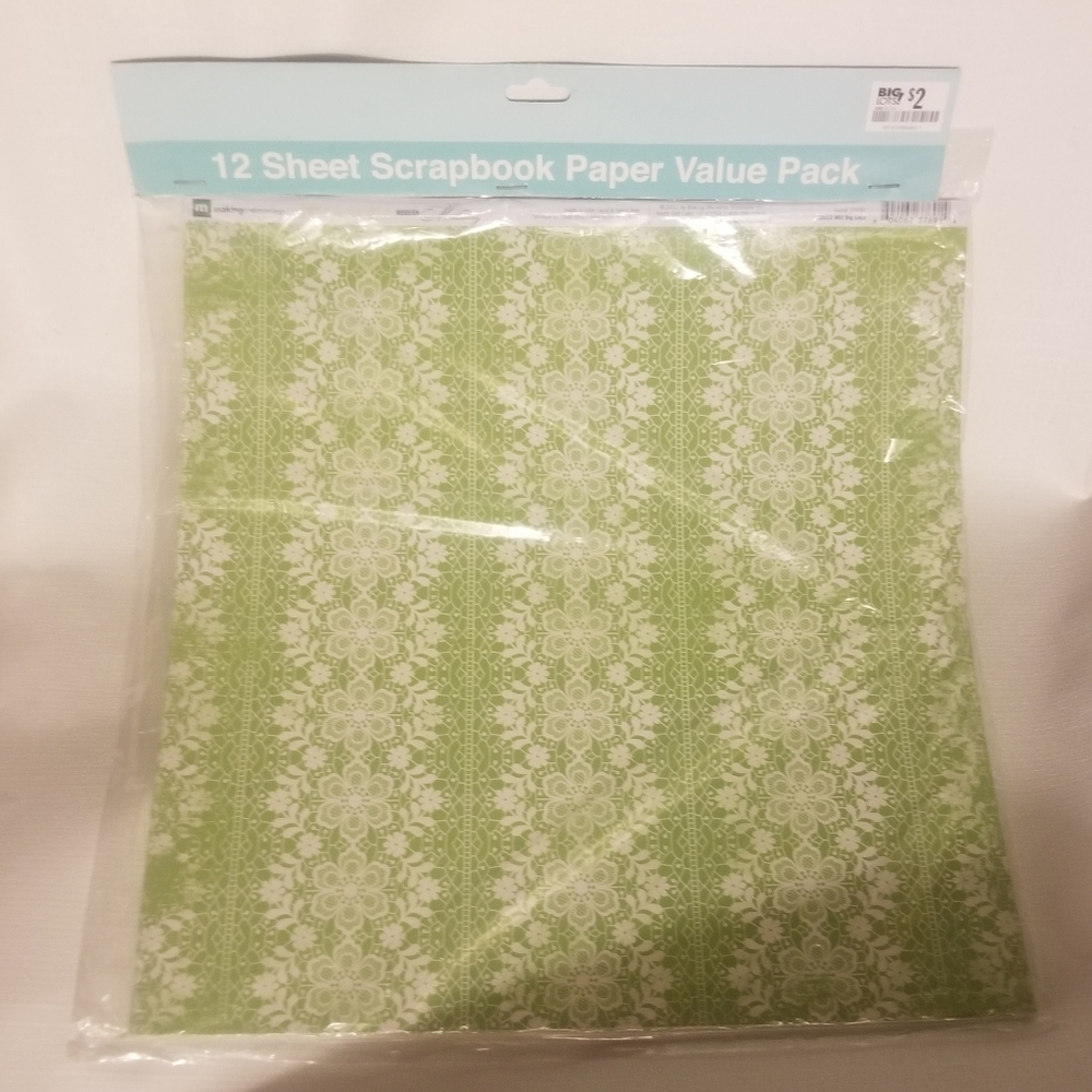 NWT 12 pack of 2 sided scrapbook paper